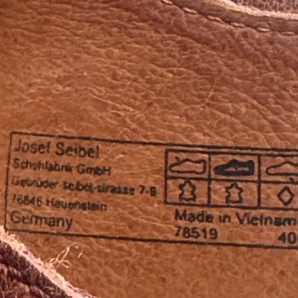 Josef Seibel Brown Leather Comfort Sandals EU 40 Adjustable Strappy Footbed - Picture 7 of 8